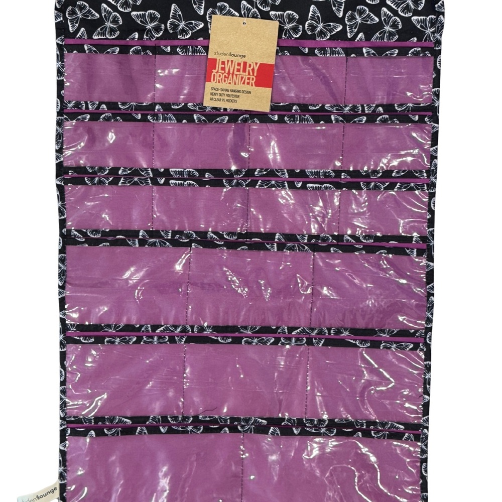 Hanging Jewelry Organizer - Purple and Black NWT